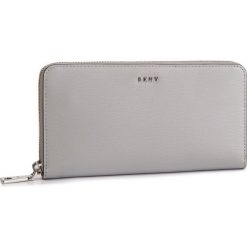 Duży Portfel Damski DKNY - Bryant New Zip Around R8313658 Grey Melange GRG. Szare portfele damskie DKNY, bez wzorów, ze skóry. W wyprzedaży za 439,00 zł.