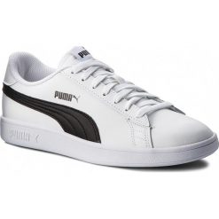 Sneakersy PUMA - Smash V2 L 365215 01 Puma White/Puma White. Białe sneakersy damskie Puma, ze skóry ekologicznej. W wyprzedaży za 199,99 zł.