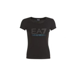 T-shirty z krótkim rękawem Emporio Armani EA7 TRAIN LOGO SERIES W TEE SS RN STUDS. Czarne t-shirty damskie marki Emporio Armani EA7, m, bez wzorów, bez kołnierzyka. Za 263,20 zł.