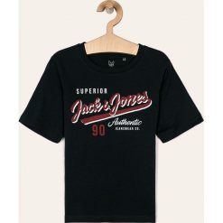Jack & Jones - T-shirt dziecięcy 128-176 cm. Białe t-shirty chłopięce Jack & Jones, z nadrukiem, z bawełny, bez rękawów. Za 49,90 zł.