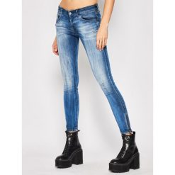 Jeansy Skinny Fit Diesel Slandy 00S8QG 0095C. Niebieskie jeansy damskie Diesel, s. W wyprzedaży za 719,00 zł.