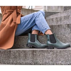 Klasyczne sztyblety z ociepleniem - skóra naturalna - model 479 - kolor zielony. Zielone botki damskie Zapato, na zimę, z jeansu, eleganckie, na niskim obcasie, na obcasie, bez zapięcia. W wyprzedaży za 319,20 zł.