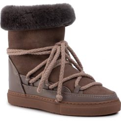 Buty INUIKII - Sneaker Classic 70202-5-H Taupe High. Pomarańczowe kozaki damskie Inuikii, na zimę, ze skóry, bez obcasa, bez zapięcia. Za 989,00 zł.
