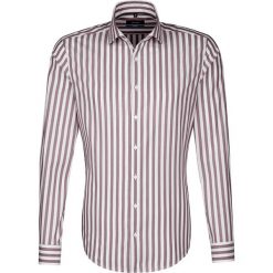 Koszule męskie na spinki: Koszula – Tailored – w kolorze bordowo-białym