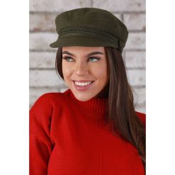 Czapka SONIMA KHAKI. Brązowe szaliki damskie IVET, bez wzorów. W wyprzedaży za 19,00 zł.