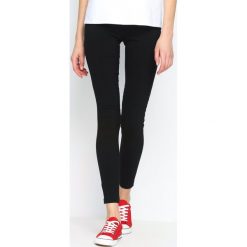 Spodnie damskie: Czarne Legginsy Casual Skill