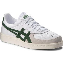 Sneakersy ASICS - ONITSUKA TIGER Gsm D5K2Y White/Hunter Green 101. Białe półbuty damskie Asics, na co dzień, bez wzorów, ze skóry, na sznurówki. W wyprzedaży za 269,00 zł.