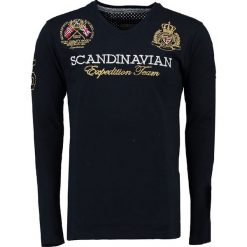 T-shirty męskie: Koszulka „Jevin” w kolorze granatowym