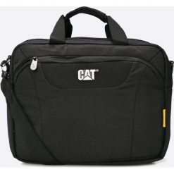 Caterpillar - Torba Mess. Czarne torby na laptopa marki Caterpillar, w paski, z materiału. W wyprzedaży za 199,90 zł.