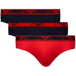 Komplet 3 par slipów Emporio Armani Underwear 111734 9P715 33035. Slipy męskie Emporio Armani Underwear, m, bez wzorów, z elastanu. W wyprzedaży za 129,00 zł.