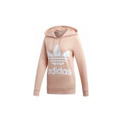 Bluzy adidas SUDADERA CON CAPUCHA TREFOIL. Różowe bluzy damskie Adidas, bez wzorów, bez rękawów, bez kaptura. Za 242,27 zł.