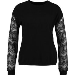 Swetry klasyczne damskie: Cortefiel CREW NECK JUMPER WITH SLEEVES Sweter black