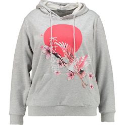 Bluzy damskie: Liquor N Poker Curve BLOSSOM OVERSIZED HOODIE Bluza z kapturem light grey marl