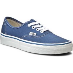 Tenisówki VANS - Authentic VN-0 EE3NVY Navy. Niebieskie trampki i tenisówki damskie Vans, bez wzorów, z tkaniny, bez zapięcia. W wyprzedaży za 179,00 zł.