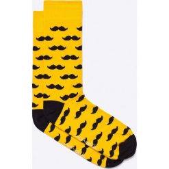 Nanushki - Skarpety Mr. Yellow Mustache. Żółte skarpetki męskie Nanushki, z bawełny. Za 25,90 zł.