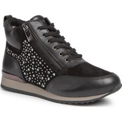 Sneakersy CAPRICE - 9-25215-23 Black Stones 049. Czarne półbuty damskie Caprice, ze skóry. W wyprzedaży za 279,00 zł.