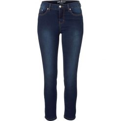 Dżinsy 7/8 "Powerstretch" bonprix ciemnoniebieski. Niebieskie jeansy damskie bonprix. Za 109,99 zł.