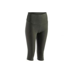 Rybaczki Gym & Pilates 900 damskie. Brązowe rybaczki damskie DOMYOS, xs, bez wzorów, z elastanu. W wyprzedaży za 39,99 zł.