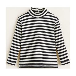 Mango Kids - Bluzka dziecięca Louvre 80-104 cm. Czerwone bluzki dziewczęce Mango Kids, bez wzorów, z elastanu, z golfem, bez rękawów, bez kaptura. W wyprzedaży za 25,90 zł.