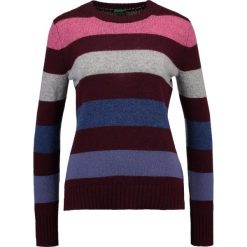 Swetry klasyczne damskie: Benetton Sweter blue/pink/light gray