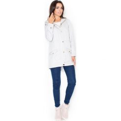 Szara Kurtka Typu Parka z Kapturem. Szare płaszcze damskie Molly.pl, s, bez wzorów, z kapturem. Za 199,90 zł.