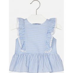 Mayoral - Top dziecięcy 68-98 cm. Szare bluzki dziewczęce Mayoral, z bawełny, z okrągłym kołnierzem. Za 84,90 zł.