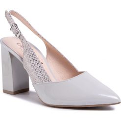 Sandały CAPRICE - 9-29604-24 Lt Grey Comb 208. Szare klapki damskie Caprice, bez wzorów, ze skóry, bez obcasa, na obcasie. W wyprzedaży za 159,00 zł.