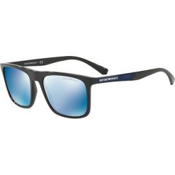 Emporio Armani - Okulary. Czerwone okulary przeciwsłoneczne męskie marki Emporio Armani, z materiału. Za 679,90 zł.