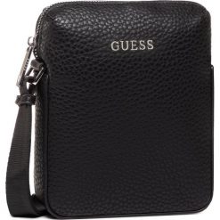 Saszetka GUESS - Dan Pu HMDANP P0217 BLA. Czarne torby męskie skórzane Guess, z aplikacjami, ze skóry ekologicznej, młodzieżowe. W wyprzedaży za 219,00 zł.