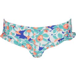 Stroje dwuczęściowe damskie: Pełne figi bikini w kolorze turkusowym ze wzorem