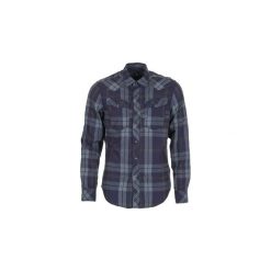 Koszule z długim rękawem G-Star Raw 3301 SHIRT L/S. Niebieskie koszule męskie G-Star RAW, s, bez wzorów, retro, bez kołnierzyka, z długim rękawem. Za 351,20 zł.