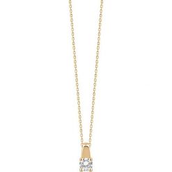 Wyjątkowy Złoty Wisiorek - złoto żółte 585, Brylant 0,15ct. Żółte łańcuszki męskie marki W.KRUK, złote. Za 2190,00 zł.