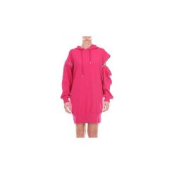 Sukienki krótkie Moschino A04435426. Fioletowe sukienki damskie MOSCHINO, bez wzorów, bez kołnierzyka, z krótkim rękawem, krótkie, mini. Za 2113,50 zł.