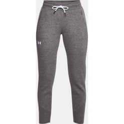 Spodnie dresowe damskie: Under Armour Spodnie Slim Leg Rib Cuff Jogger szare r. L (1320607-019)