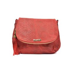 Torebki klasyczne damskie: Skórzana torebka w kolorze czerwonym – (S)29 x (W)23 x (G)13 cm