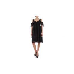 Sukienki krótkie Kaos Collezioni LP1TM011. Czarne sukienki damskie Kaos Collezioni, bez wzorów, bez kołnierzyka, z krótkim rękawem, krótkie, mini. Za 435,98 zł.