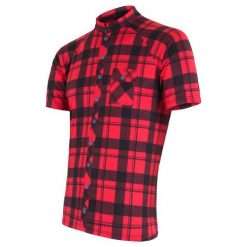 Sensor koszulka rowerowa Square red M. Czerwone koszulki męskie Sensor, m, bez wzorów, bez kołnierzyka, z krótkim rękawem, krótkie. Za 179,00 zł.