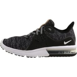 Nike Performance AIR MAX SEQUENT 3 Obuwie do biegania treningowe black/white/dark grey. Czarne buty sportowe damskie Nike Performance, z materiału, do biegania. Za 399,00 zł.