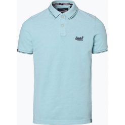 Superdry - Męska koszulka polo, zielony. Zielone koszulki męskie Superdry, m, bez wzorów, z bawełny, bez rękawów. Za 229,95 zł.