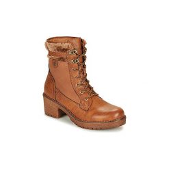 Botki Refresh 69298-CAMEL. Pomarańczowe botki damskie Refresh, bez obcasa, bez zapięcia. W wyprzedaży za 216,30 zł.