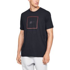 Under Armour Koszulka Czarny. Czarne podkoszulki męskie Under Armour, s, z nadrukiem, z bawełny, z krótkim rękawem. Za 171,95 zł.