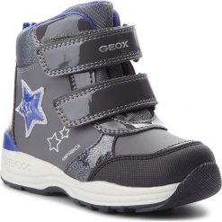 Śniegowce GEOX - B N.Gulp B.B Abx C B841FC 050HI C9002 S Dk Grey. Szare śniegowce dziewczęce Geox, bez zapięcia. W wyprzedaży za 229,00 zł.