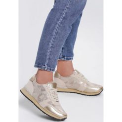 Beżowe Sneakersy Of My Skin. Brązowe buty sportowe damskie Inny, z aplikacjami, z materiału, sportowe. Za 59,99 zł.