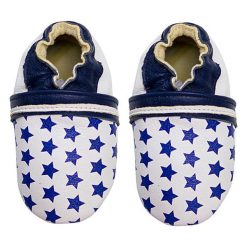 Buciki niemowlęce: Skórzane buty niemowlęce „Star Pattern” w kolorze granatowym