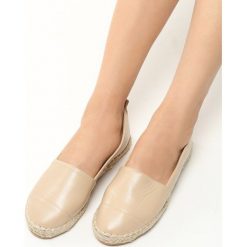 Espadryle damskie: Beżowe Espadryle Ruben