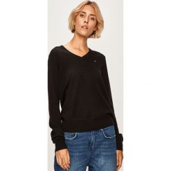 Calvin Klein - Sweter. Szare swetry damskie Calvin Klein, s, bez wzorów, z wełny, bez rękawów, bez kaptura. W wyprzedaży za 319,90 zł.