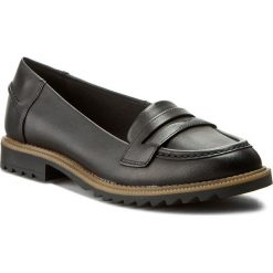 Półbuty CLARKS - Griffin Milly 261011014 Black Leather. Czarne półbuty damskie skórzane Clarks, na obcasie. W wyprzedaży za 169,00 zł.