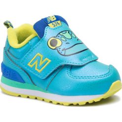 Sneakersy NEW BALANCE - IV574ZOF Niebieski. Niebieskie trampki chłopięce New Balance, bez wzorów, ze skóry ekologicznej, na rzepy. W wyprzedaży za 149,00 zł.