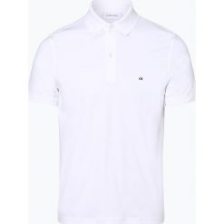 Calvin Klein - Męska koszulka polo, biały. Białe koszulki męskie Calvin Klein, xl, bez wzorów, z bawełny, eleganckie, bez rękawów. Za 299,95 zł.