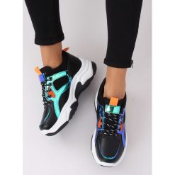 Czarne buty sportowe ALIZERI. Czarne buty sportowe damskie FunKee.pl, bez wzorów, z tkaniny, sportowe. Za 102,99 zł.